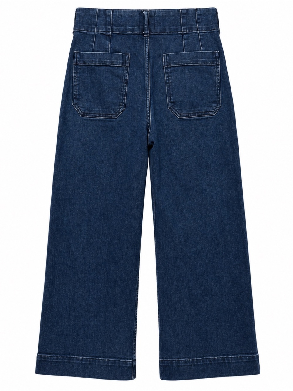 🦋 Maeve Anthropologie| The Colette Jeans Size 28 Dark Wash Wide Leg Cropped - Picture 3 of 5